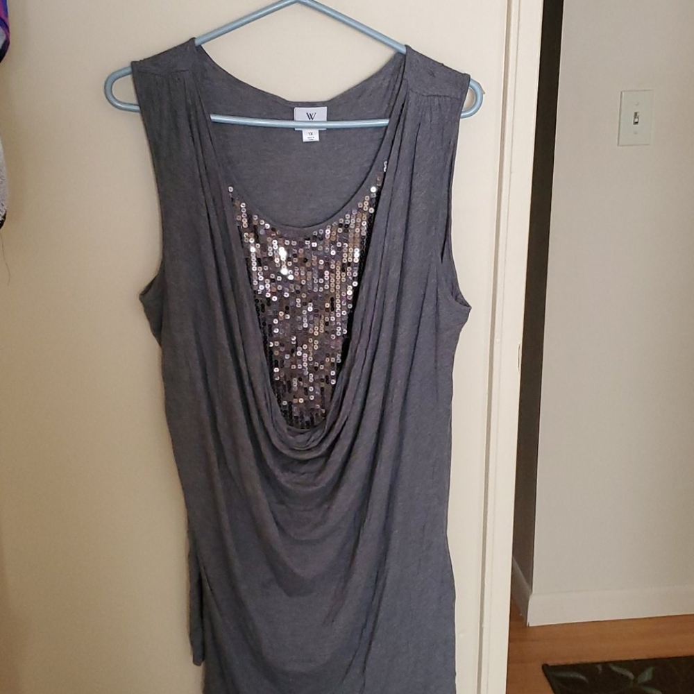 Women's Sequined Tank Top, Really to big on me now